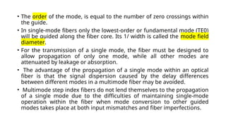 Simple Mode Direction Example Single mode fibers introduction part1ppt | PPTX