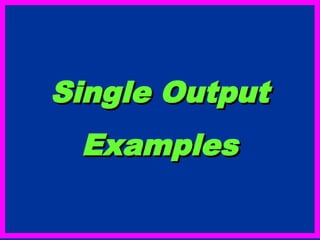 Single output Example.power.point.presentation.b.com.pass.3rd.year