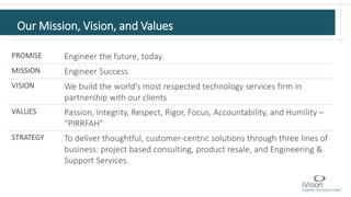 Our Mission, Vision, and Values
 