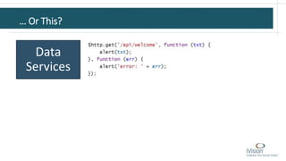 … Or This?
Data
Services
 