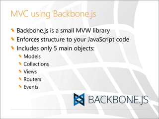 Single page applications with backbone js | PDF