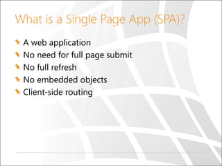 Single page applications with backbone js