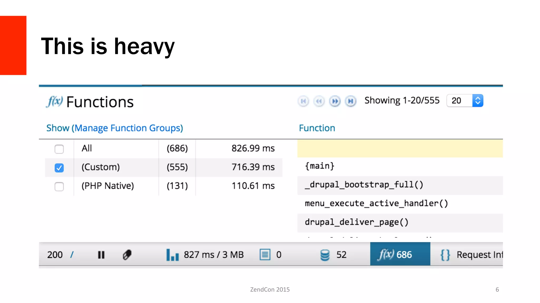 This is heavy
ZendCon	
  2015	
   6	
  
 