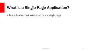 What is a Single Page Application?
• An application that loads itself in in a single page
php[world] 2015 3
 