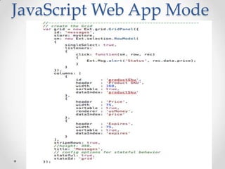 JavaScript Web App Mode

 