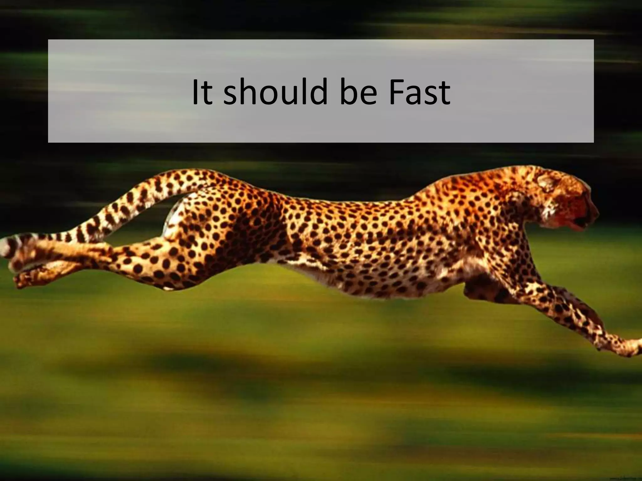 It should be Fast