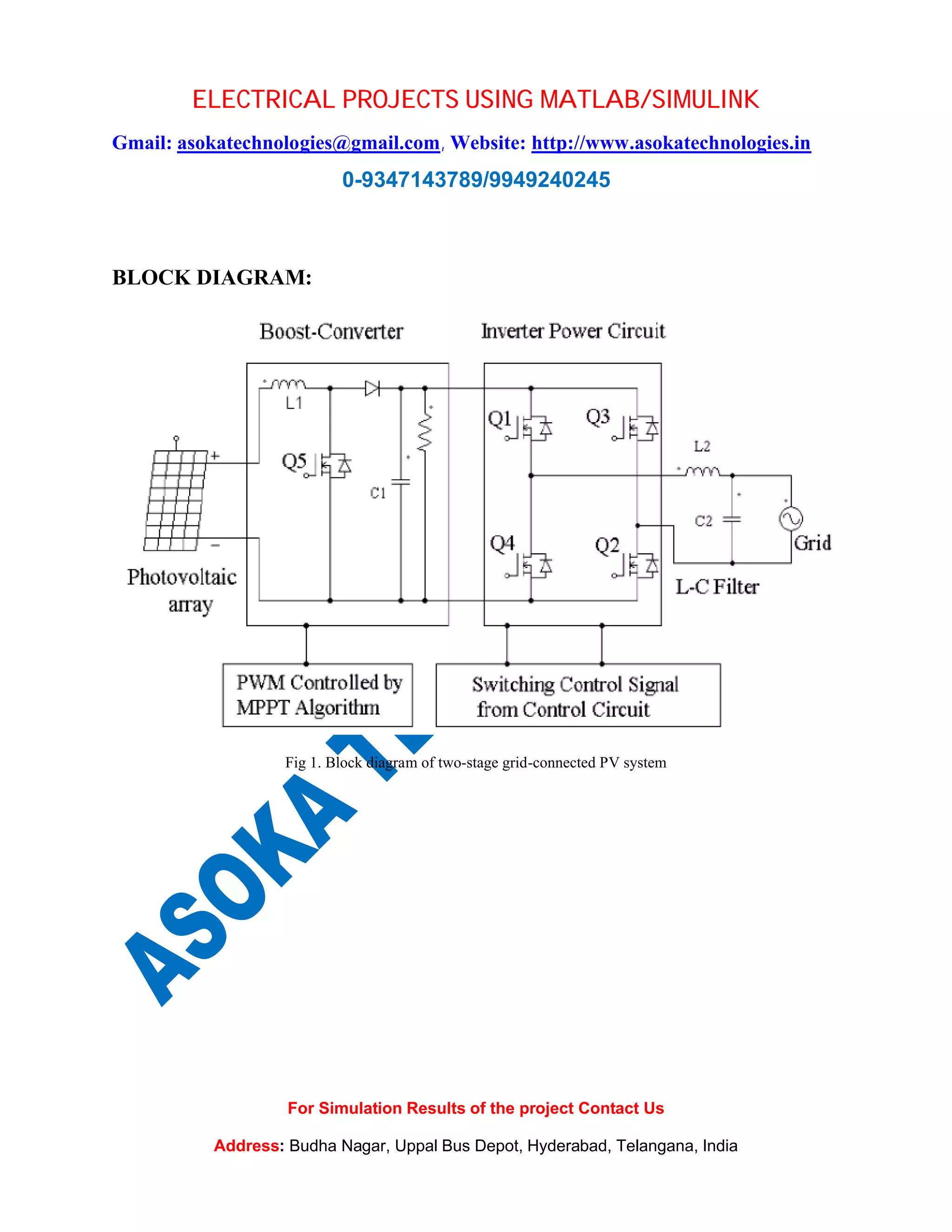 Single phase grid connected photovoltaic inverter | PDF