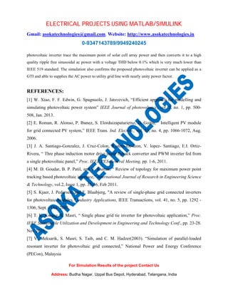 Single phase grid connected photovoltaic inverter | PDF