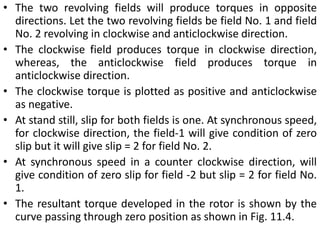 Revolving Field Operation Single Phase Induction Motors.ppt