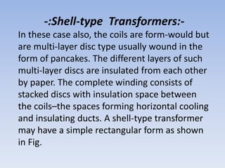 Shell Single Phase Transformer Single phase transformer | PPTX