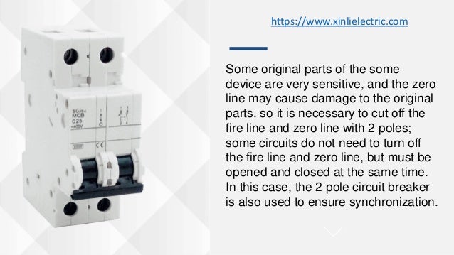 Single pole circuit breaker and 2 pole circuit breaker