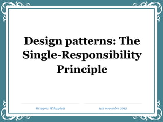Single responsibility principle | PPT