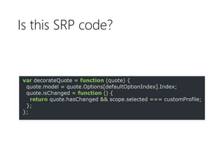 Single responsibility principle | PPTX | Programming Languages | Computing