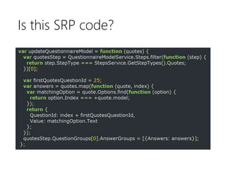 Single responsibility principle | PPTX | Programming Languages | Computing