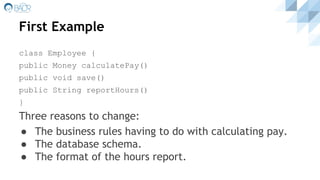 Single Responsibility Principle | PPT