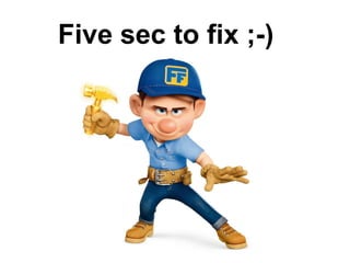 Five sec to fix ;-)
 