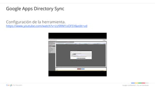Google confidential | Do not distribute
Configuración de la herramienta.
https://www.youtube.com/watch?v=LU9RM1oOF5Y&edit=...