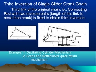 Single slider crank mechanism and its inversion.ppt