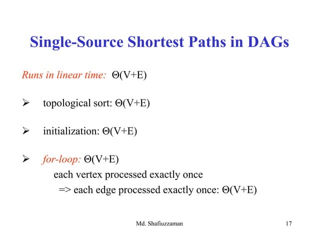 SINGLE-SOURCE SHORTEST PATHS | PPT
