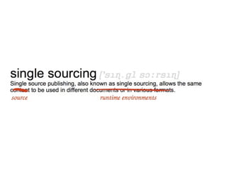 Single Sourcing RCP and RAP