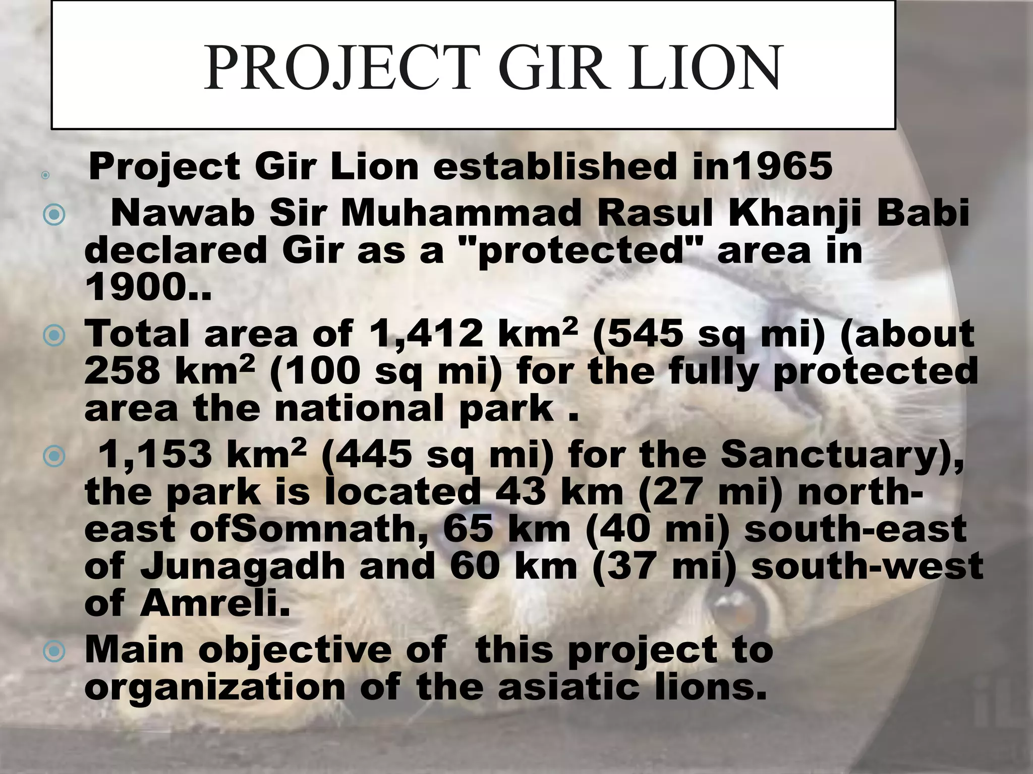 project tiger,project lion,crocodile breeding | PPTX