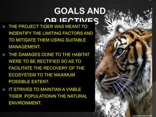 project tiger,project lion,crocodile breeding | PPTX