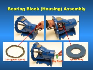 Bearing Block (Housing) Assembly
Splash RingCorrugated Spring
Key Shaft
 