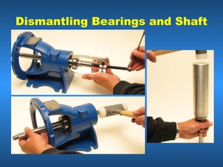 Dismantling Bearings and Shaft
 