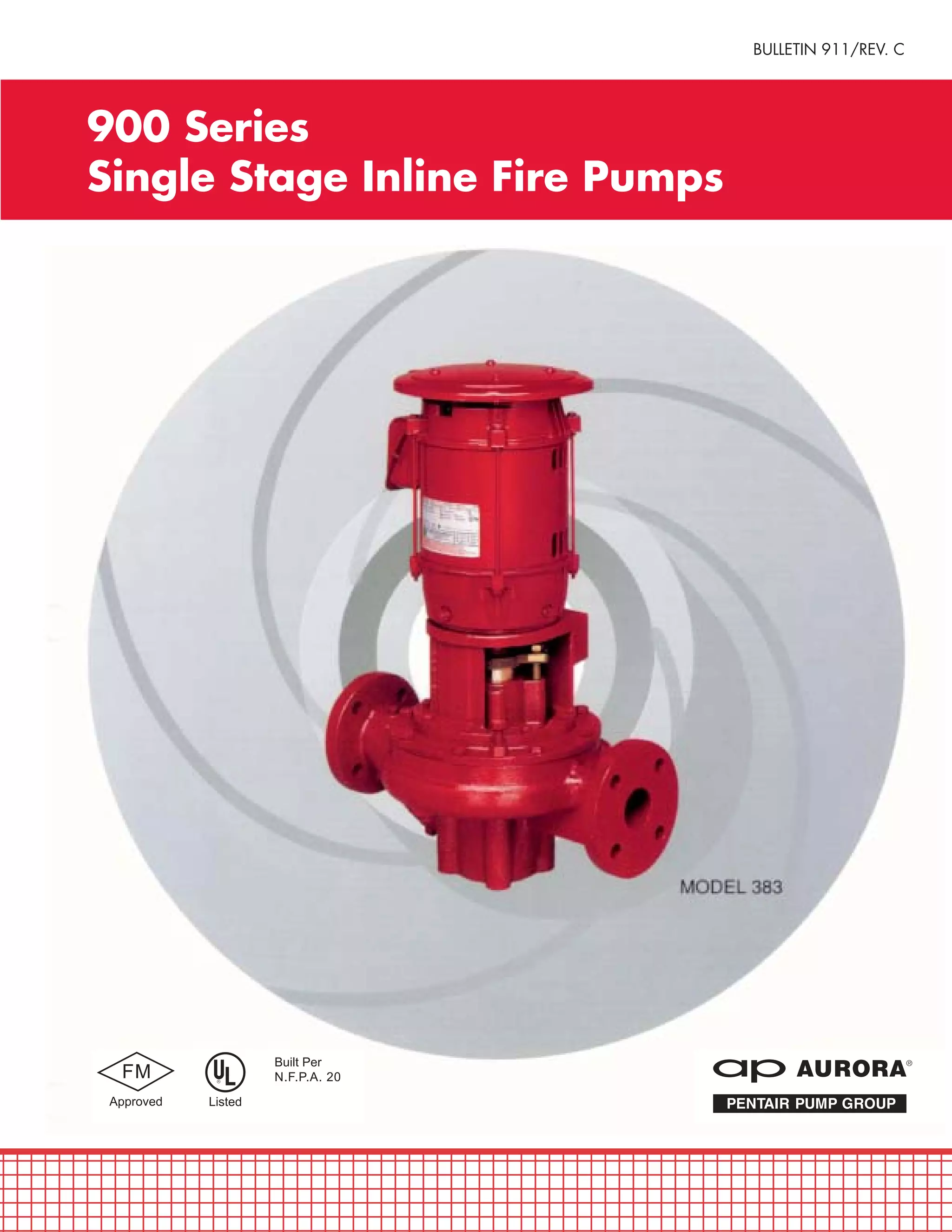 Single Stage Inline Aurora Fire Pumps PDF