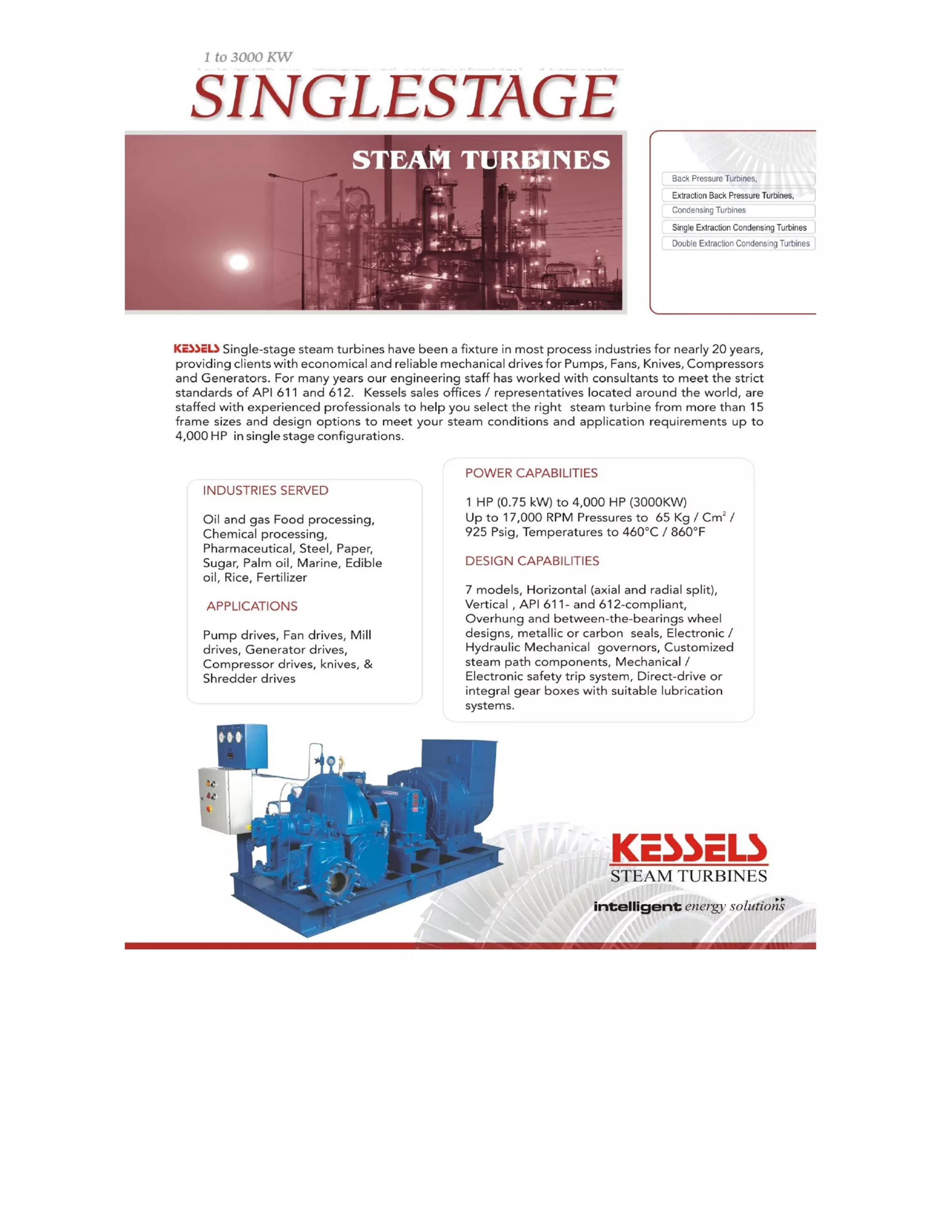 Single Stage Steam Turbine | PDF