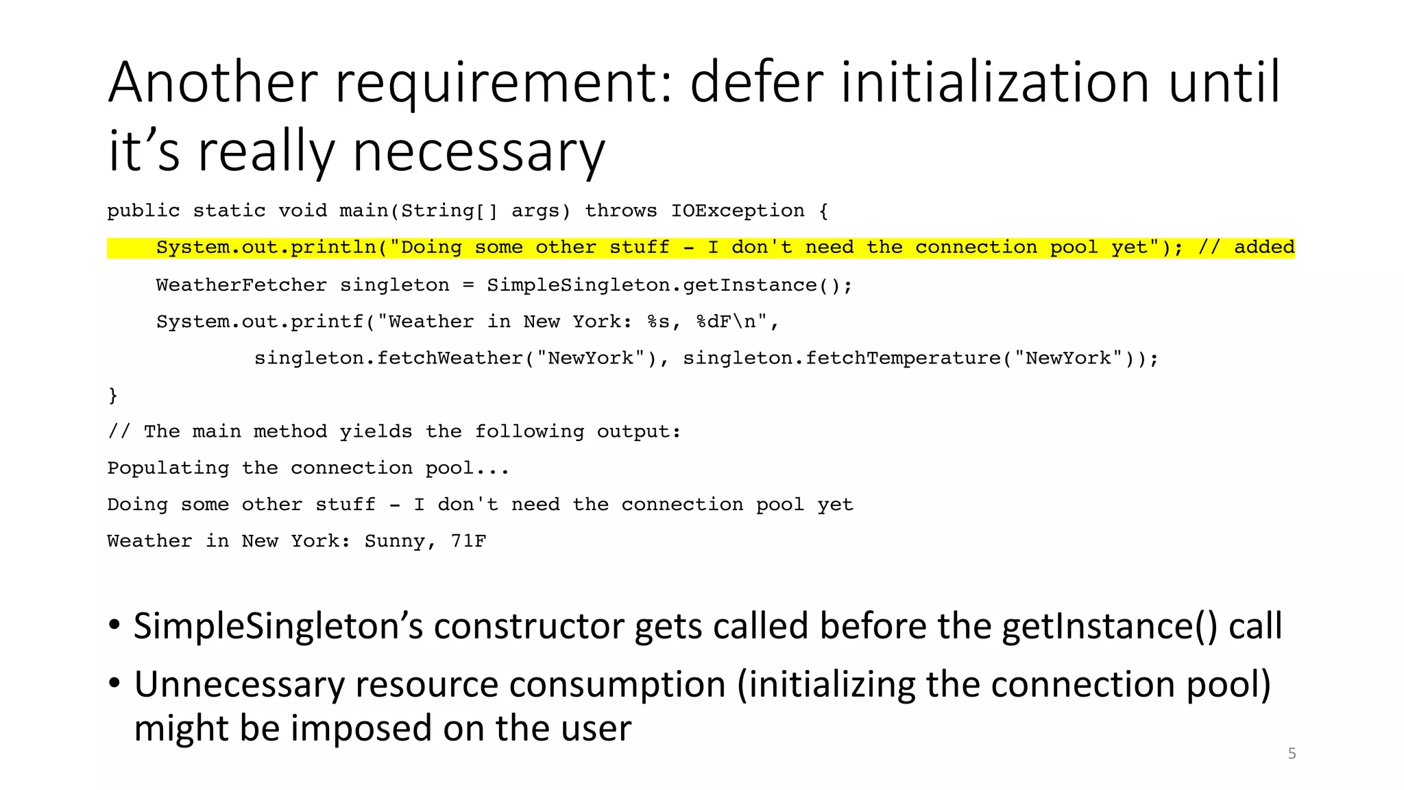 The Singleton Pattern In Java | PDF