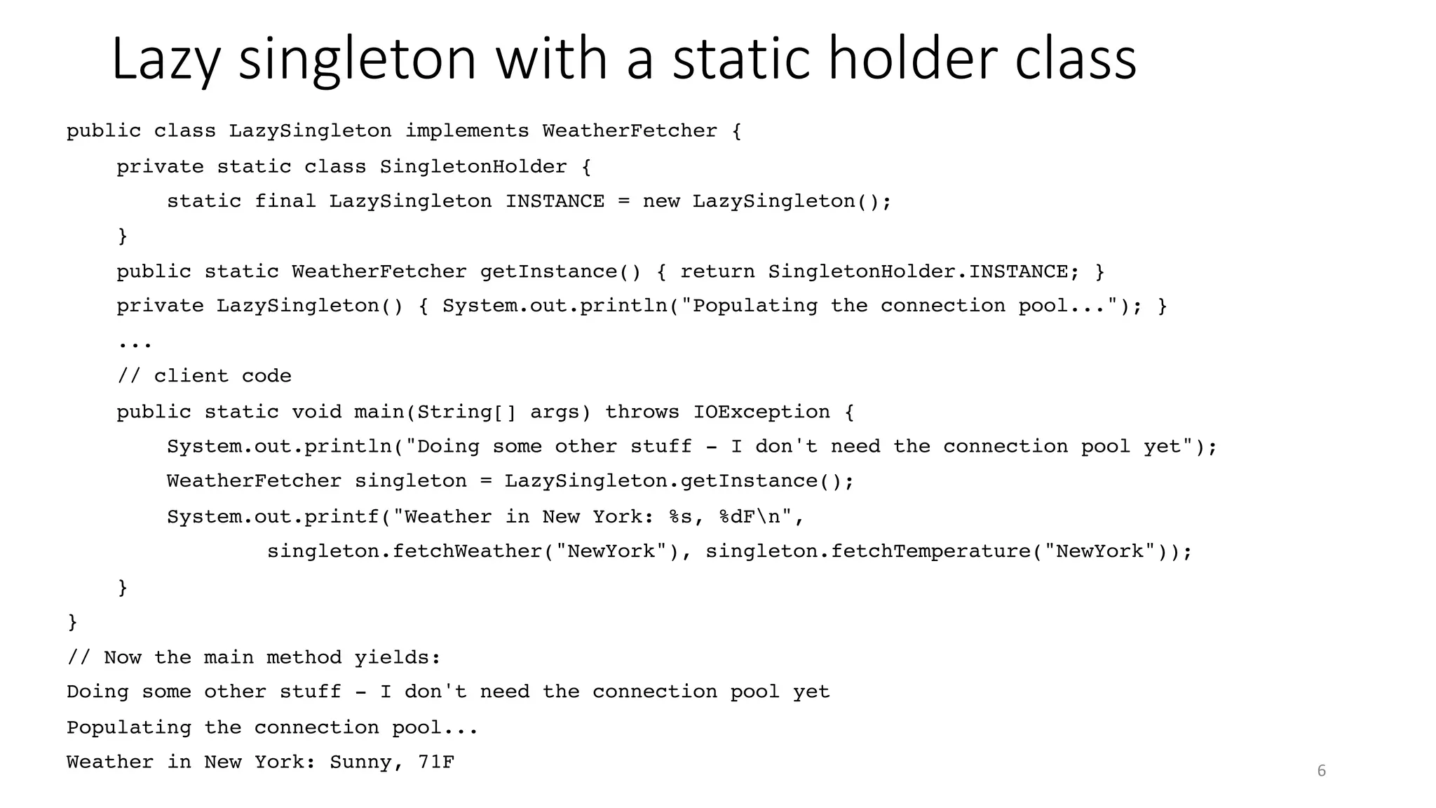 The Singleton Pattern In Java | PDF