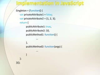Singleton Pattern | PPTX