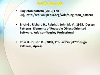Singleton Pattern | PPTX