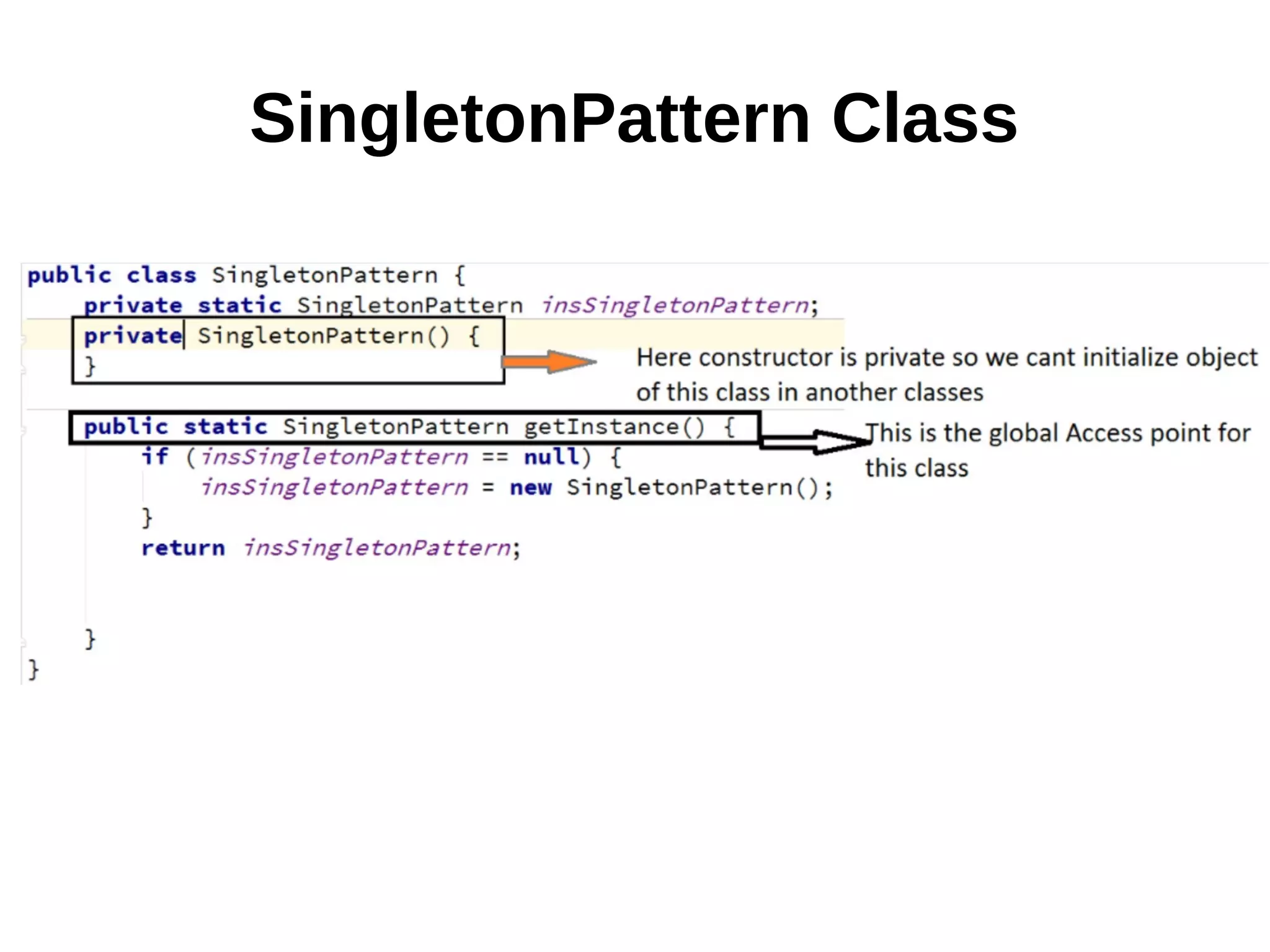 SingletonPattern Class
 