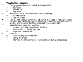 Visualization Endogram Single visit endodontics | PPT