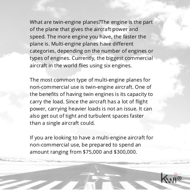 Single vs. Twin Engines in Airplanes