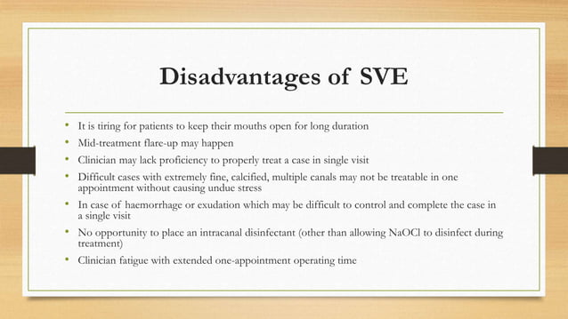 Single vs multiple visit endodontics | PPTX | Digestive Disorders ...