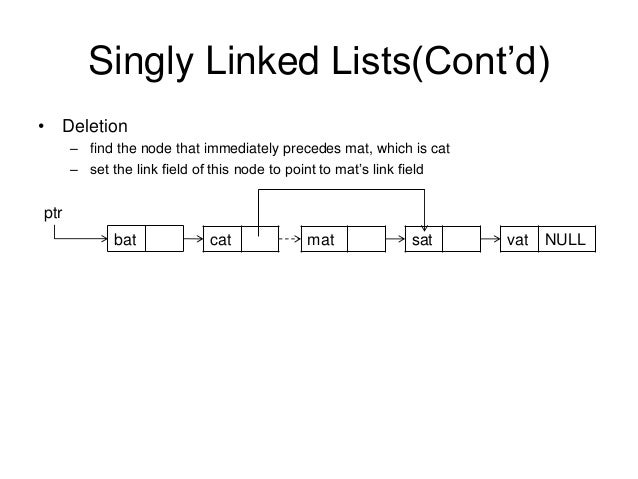 singly linked list