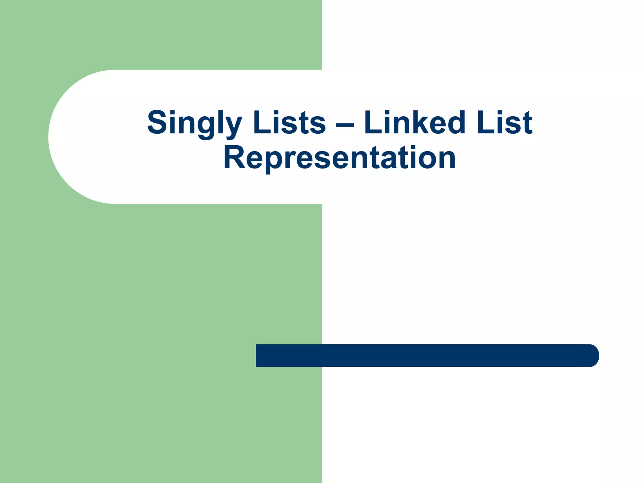 Singly link list | PPT