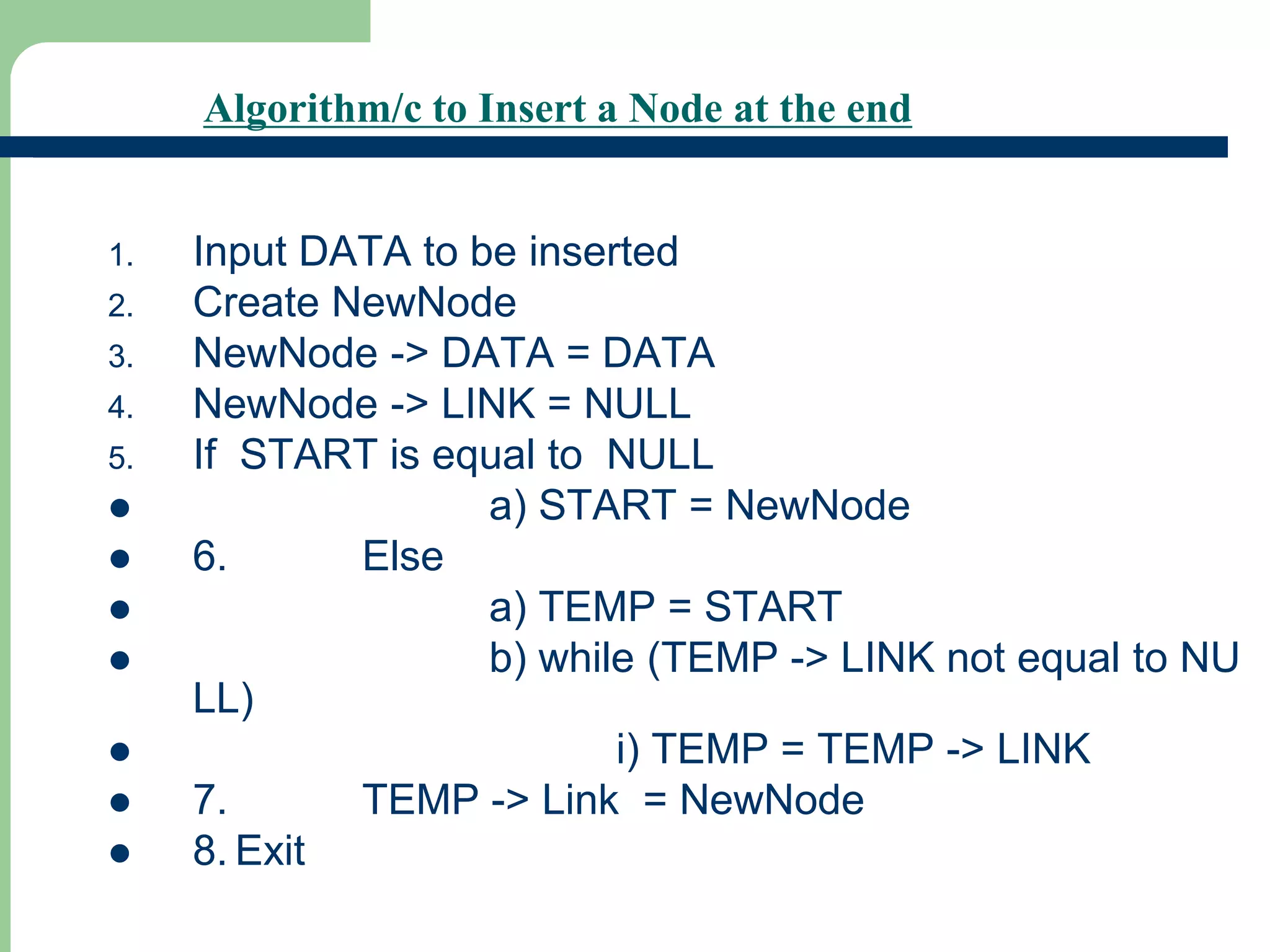 Singly link list | PPT