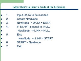 Singly link list | PPT