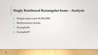 Singly reinforced beam design | PPTX | Civil Engineering Industry ...
