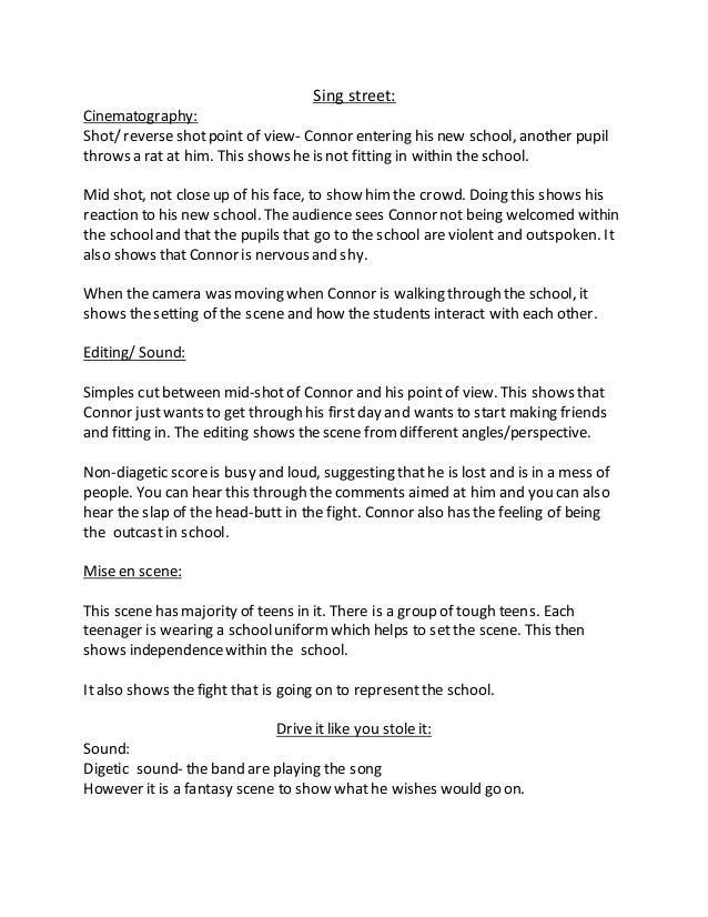Sing Street Mise En Scene
