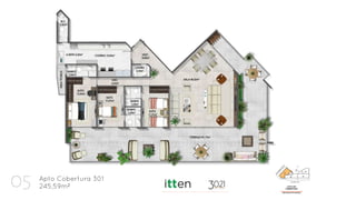 05 Apto Cobertura 301
245,59m²
 