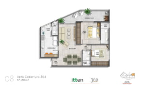 Apto Cobertura 304
85,80m²08
 
