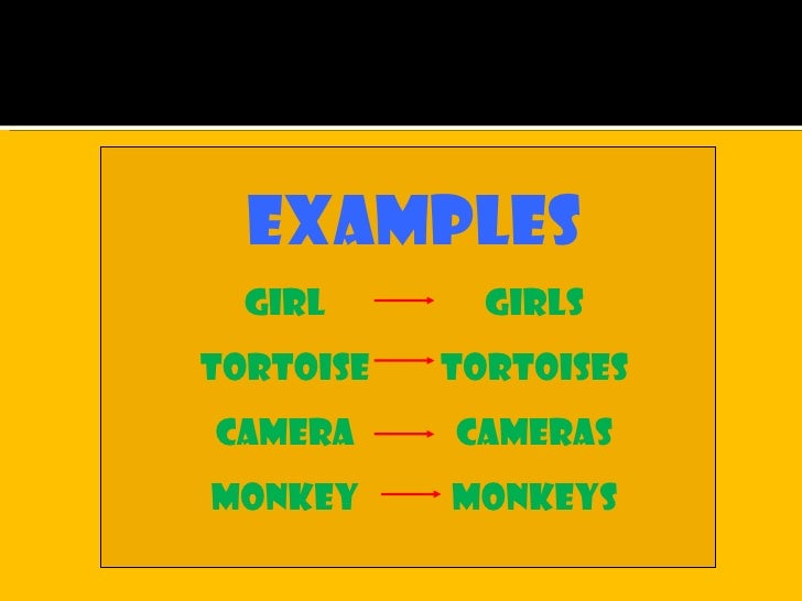 Singular and plural nouns ppt