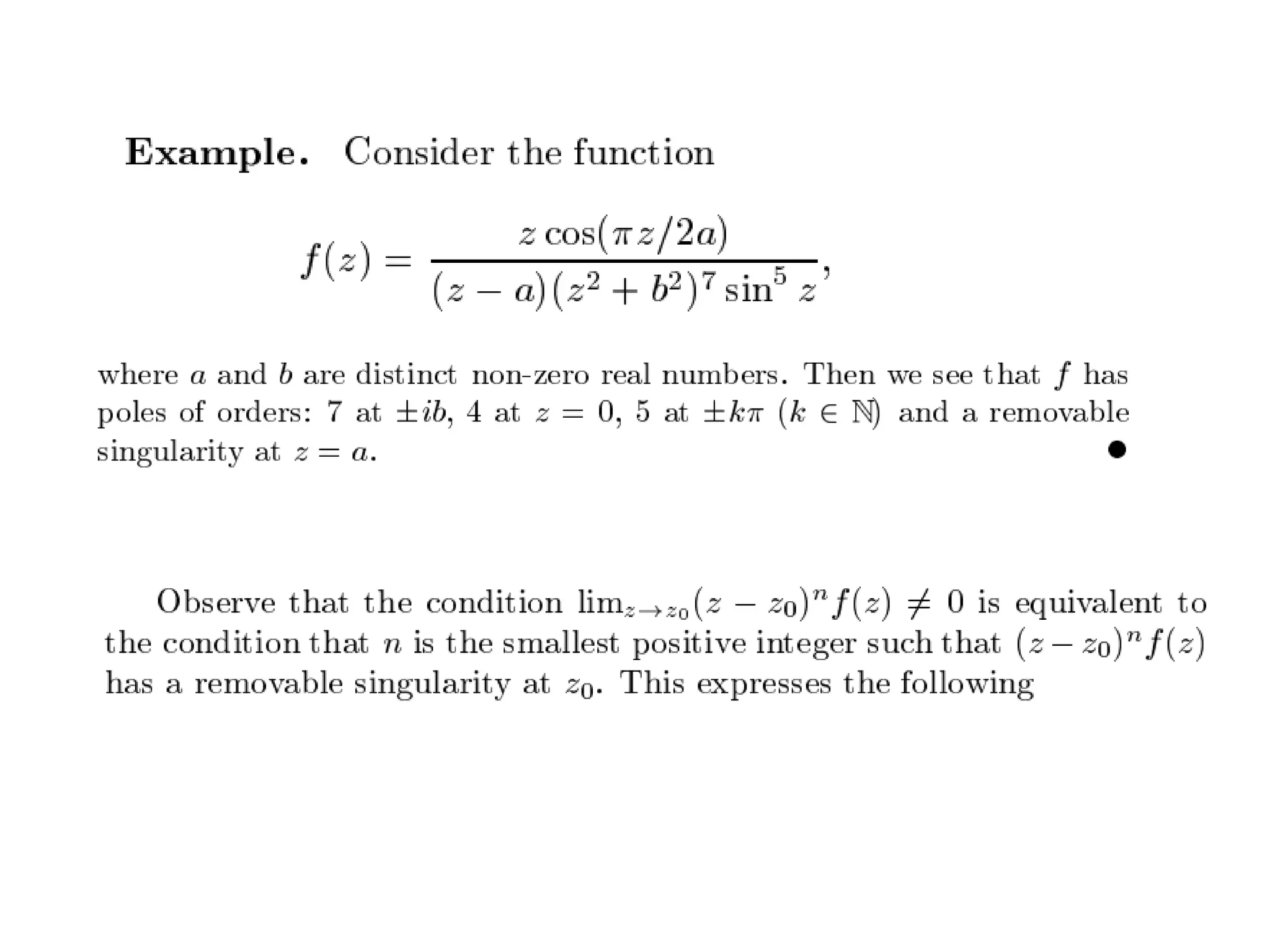 Singularities of a complex functions.pptx