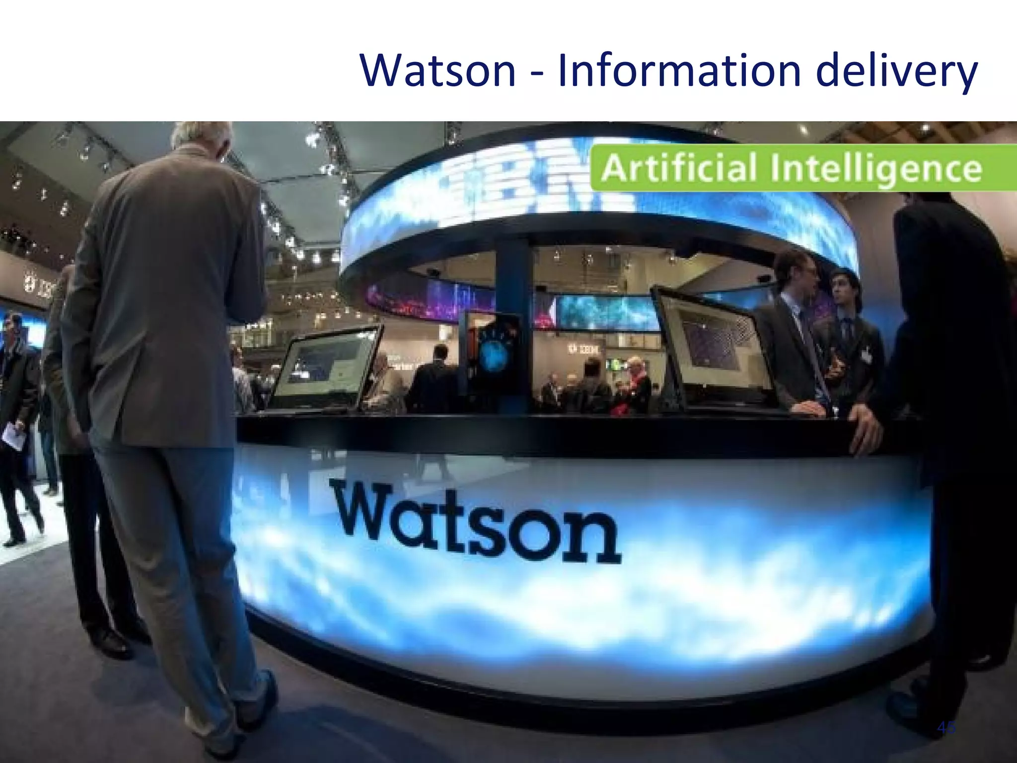 45
Watson - Information delivery
 