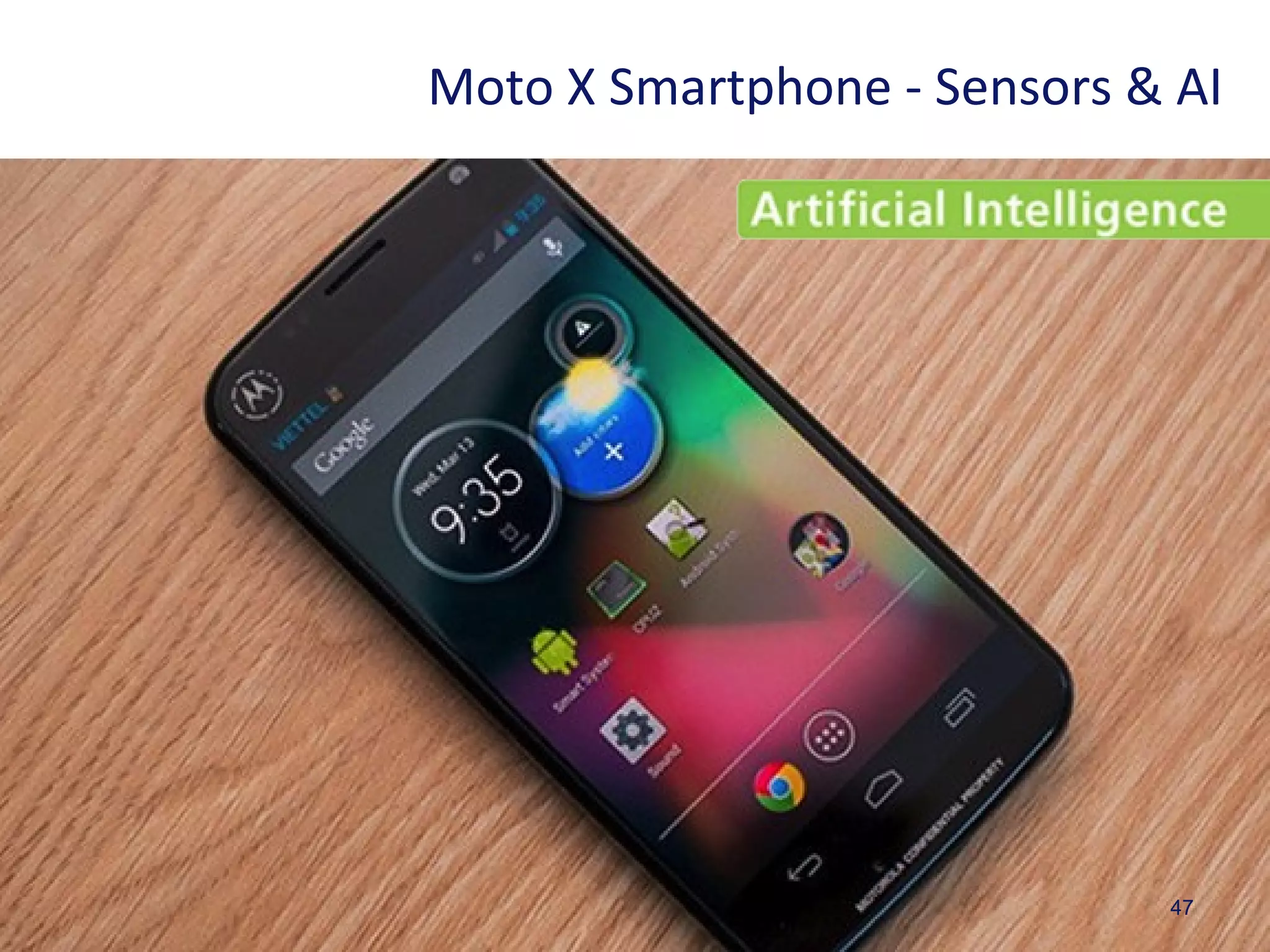 47
Moto X Smartphone - Sensors & AI
 